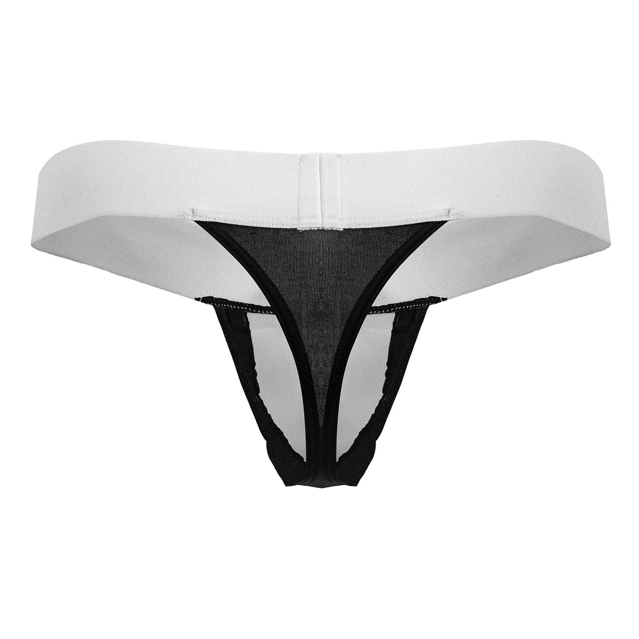 CandyMan Men's Underwear 99846 Tuxedo Thongs Color Black