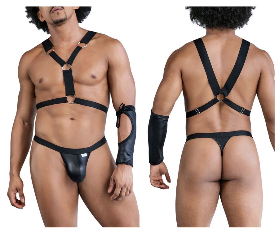 CandyMan Men's Underwear 99850 Three Piece Outfit Color Black