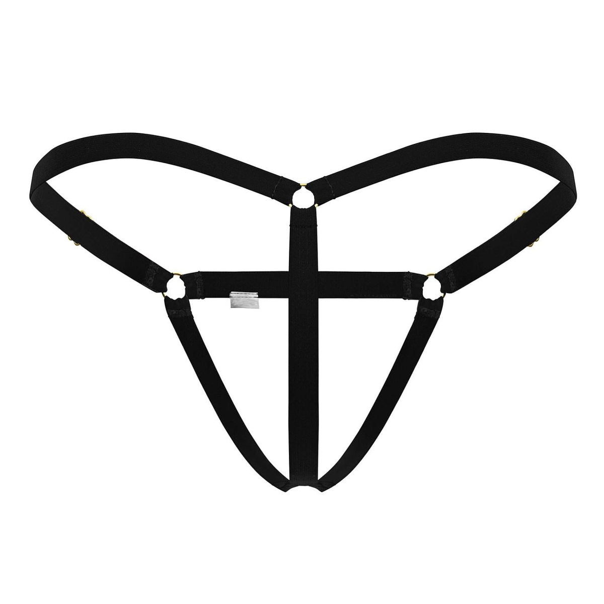 CandyMan Men's Underwear 99852 Nudist Thongs Color Black