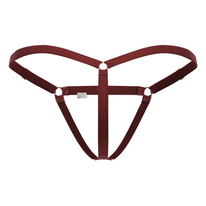 CandyMan Men's Underwear 99852 Nudist Thongs Color Red