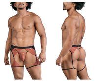 Lace-Garter Black-Terracotta Outfit - view 1