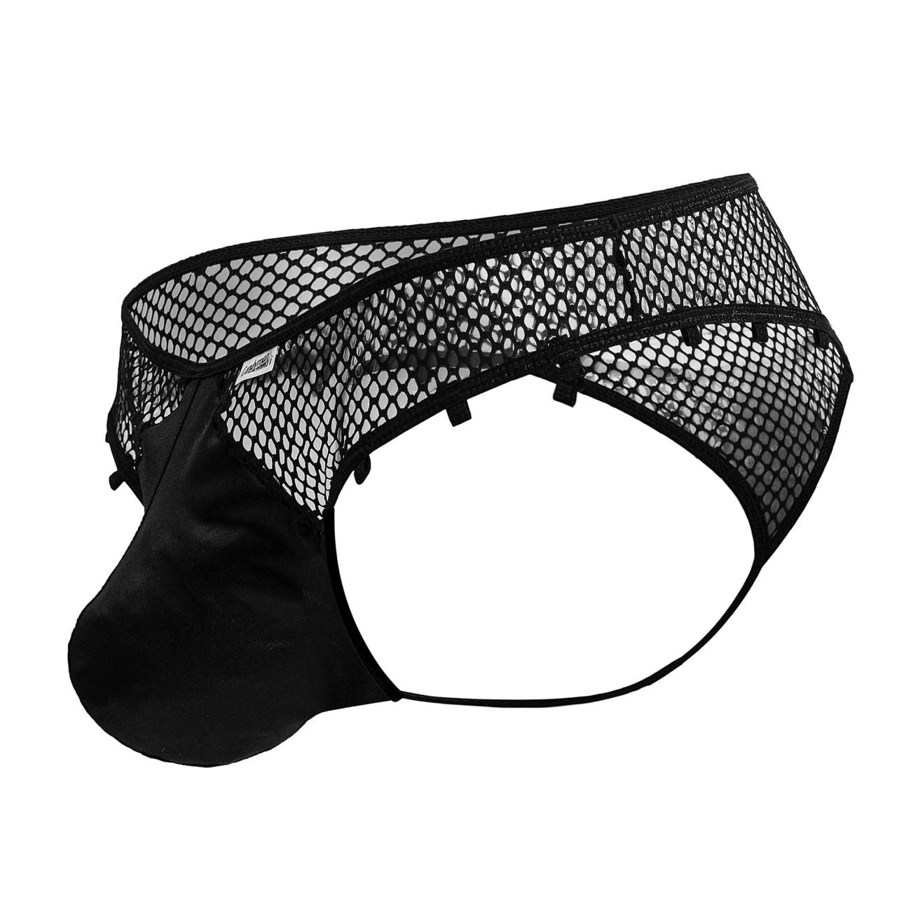 CandyMan Men's Underwear 99860 Fishnet Thongs Color Black