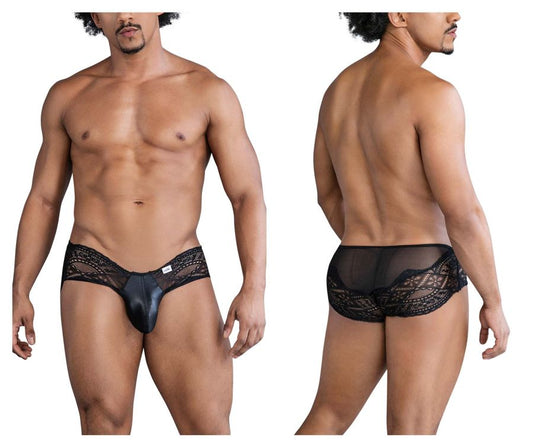 CandyMan Men's Underwear 99863 Lace Briefs Color Black