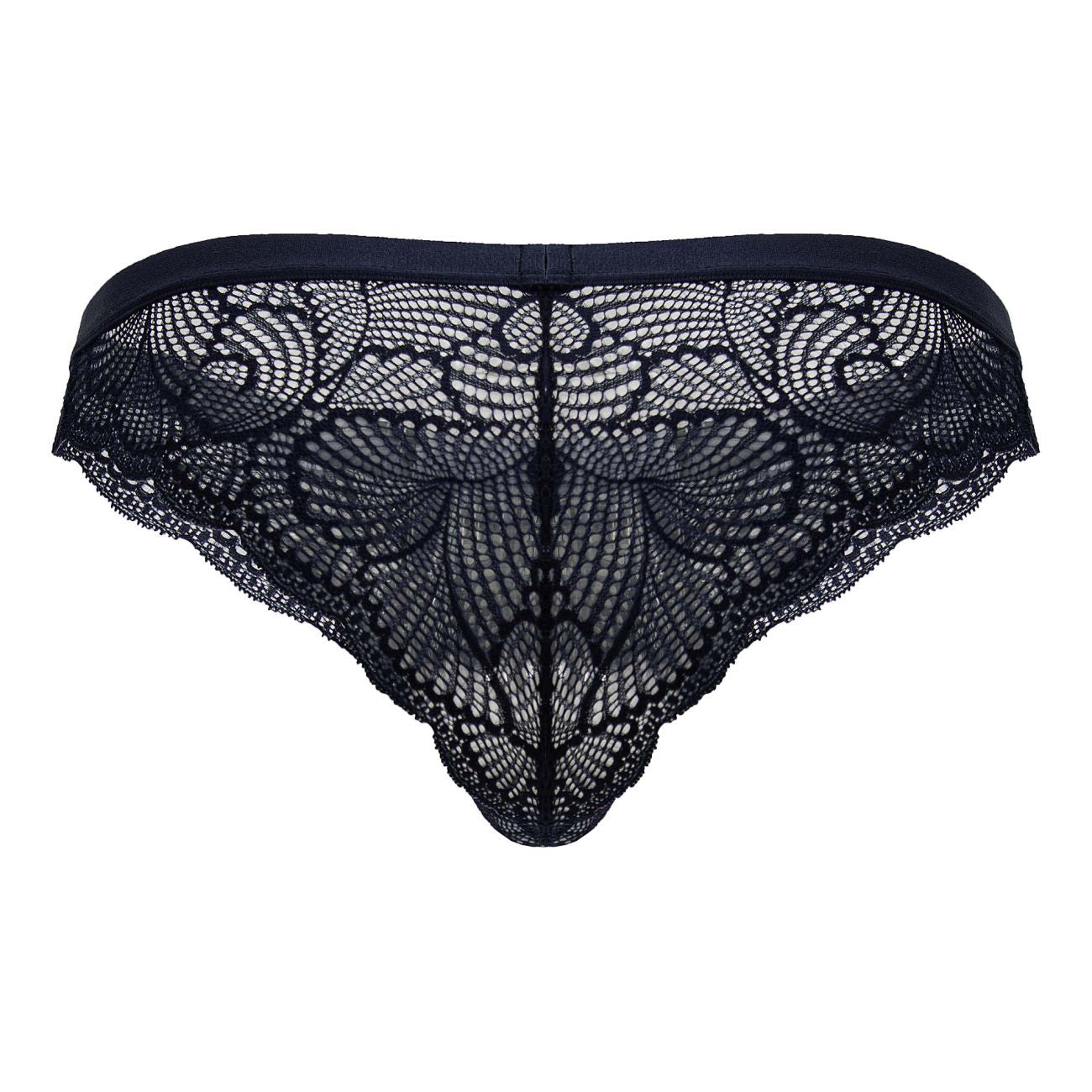 CandyMan Men's Underwear 99868 Lace Briefs Color Navy