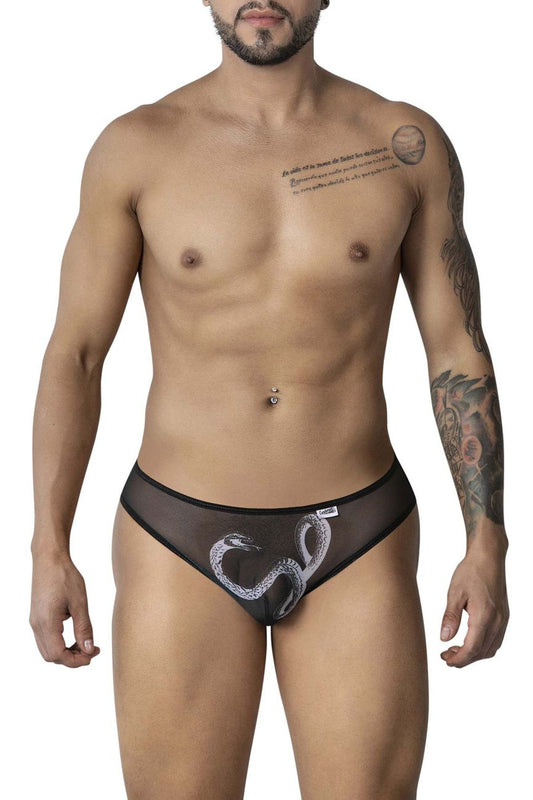 CandyMan Men's Underwear 99871 Egyptian Briefs Color Black-White