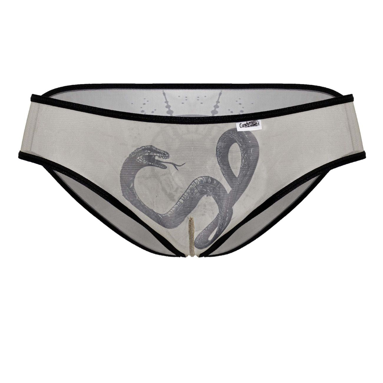 CandyMan Men's Underwear 99871 Egyptian Briefs Color Nude-Black