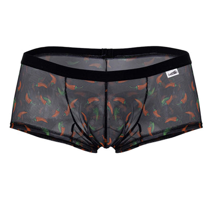 CandyMan Men's Underwear 99873 Chili pepper Trunks Color Black Print