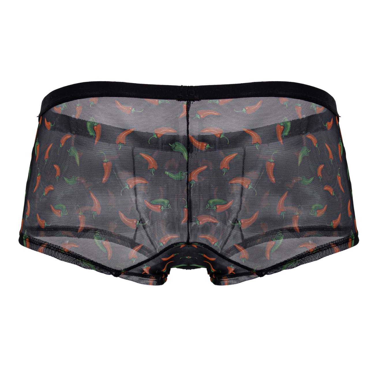 CandyMan Men's Underwear 99873 Chili pepper Trunks Color Black Print