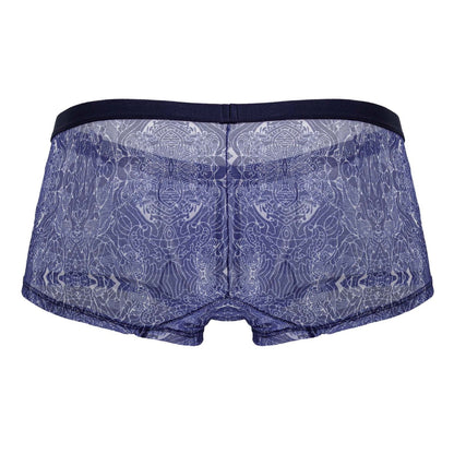CandyMan Men's Underwear 99873 Water prints Trunks Color Blue-White