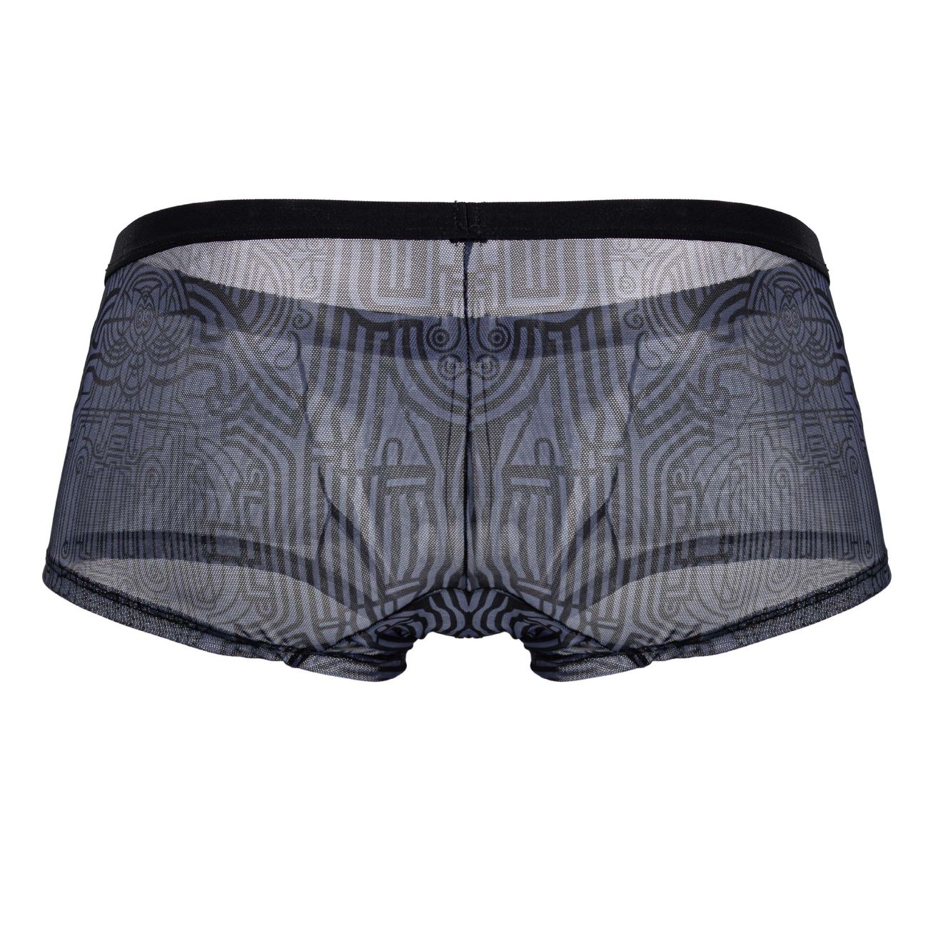 CandyMan Men's Underwear 99873 Egyptian Trunks Color Gray-Black