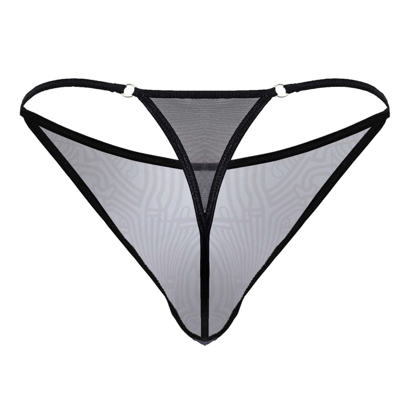 CandyMan Men's Underwear 99875 Egyptian Thongs Color Gray-Black