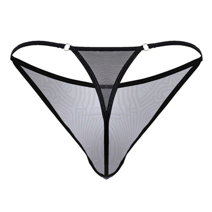 CandyMan Men's Underwear 99875 Egyptian Thongs Color Gray-Black