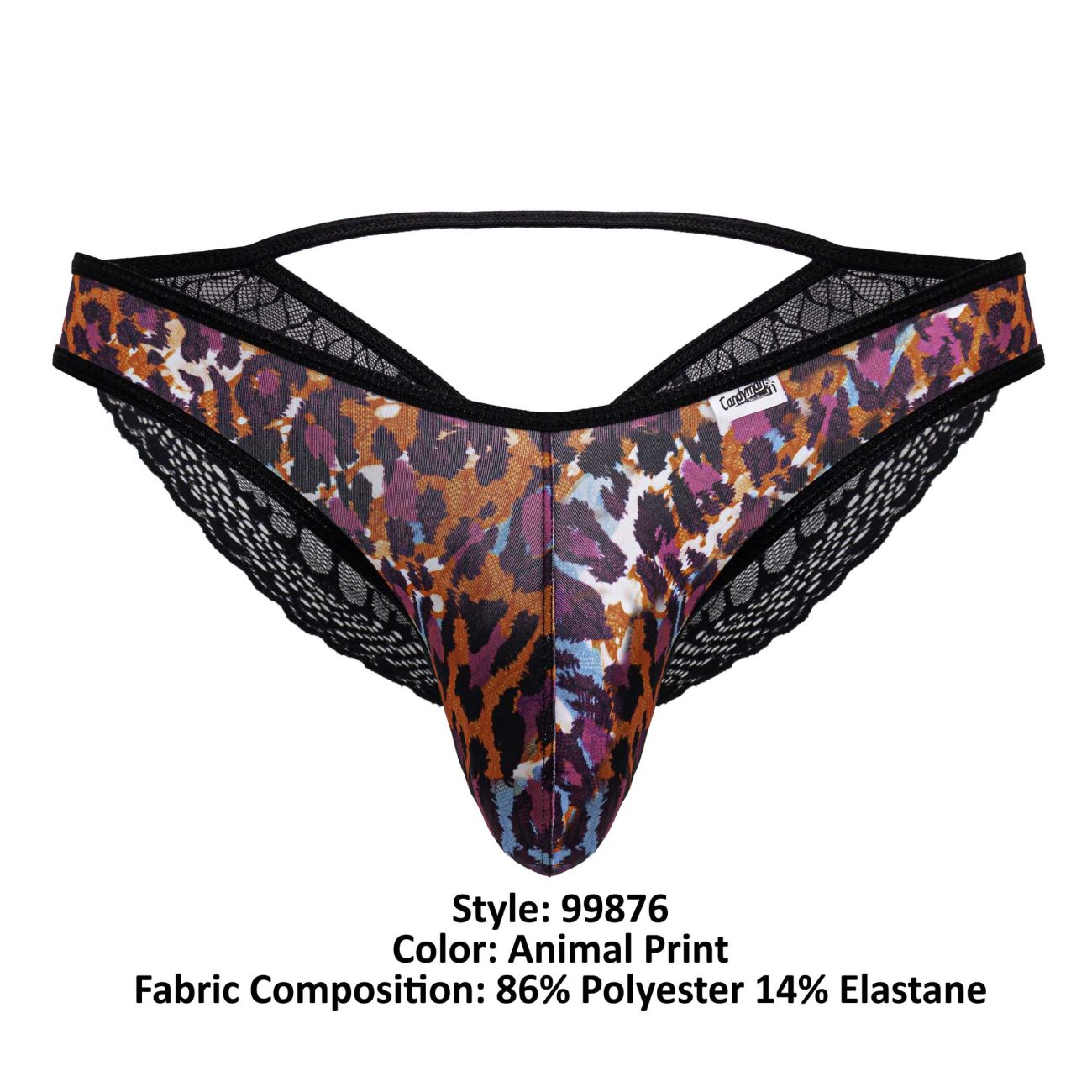 CandyMan Men's Underwear 99876 Leopard Briefs Color Animal Print