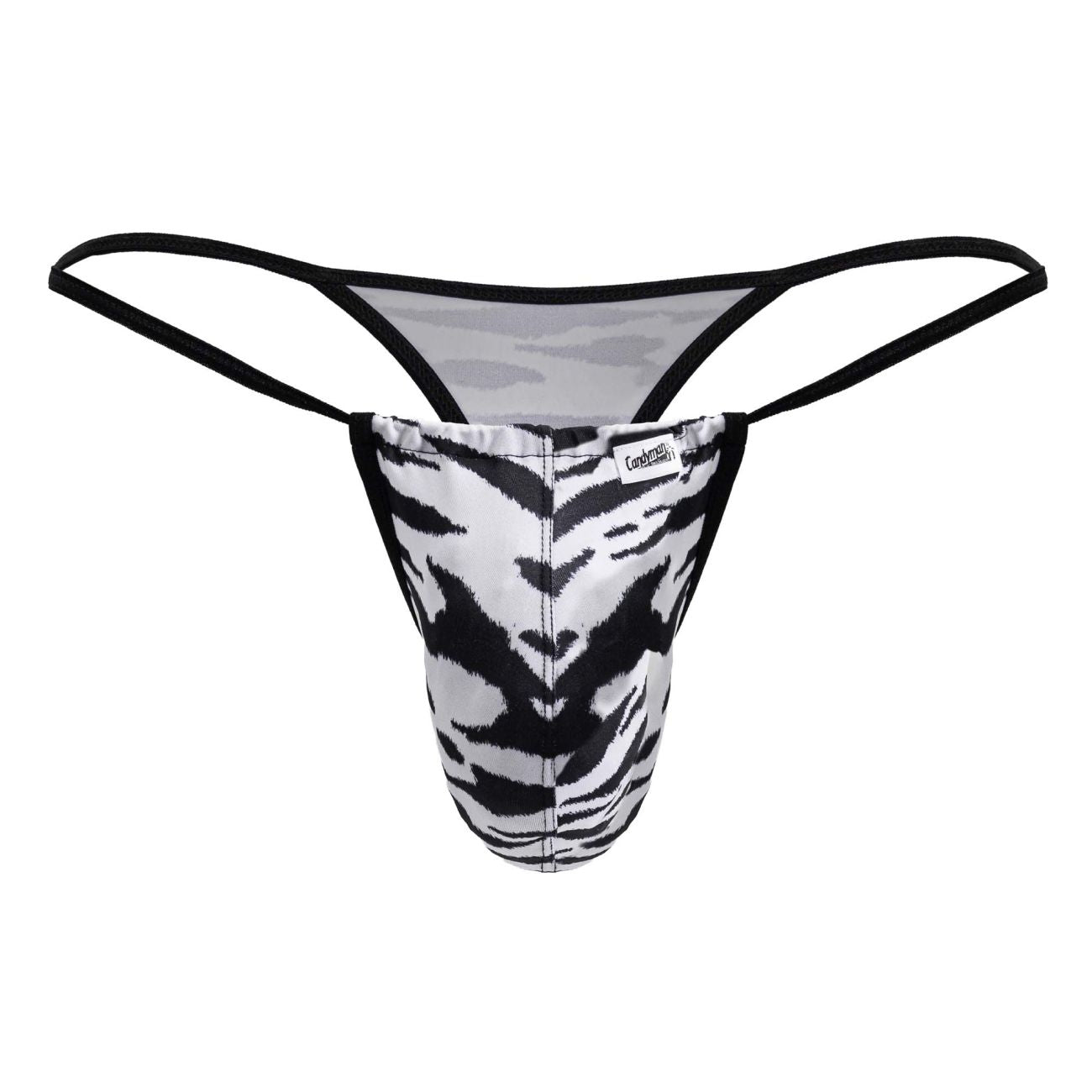 CandyMan Men's Underwear 99877 Zebra Thongs Color Zebra Print