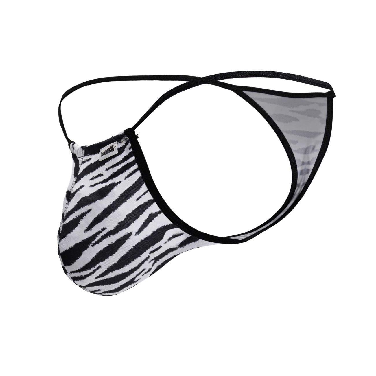CandyMan Men's Underwear 99877 Zebra Thongs Color Zebra Print
