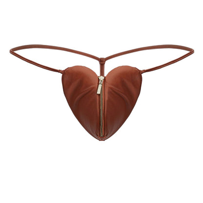 CandyMan Men's Underwear 99892 Heart Thongs Color Red