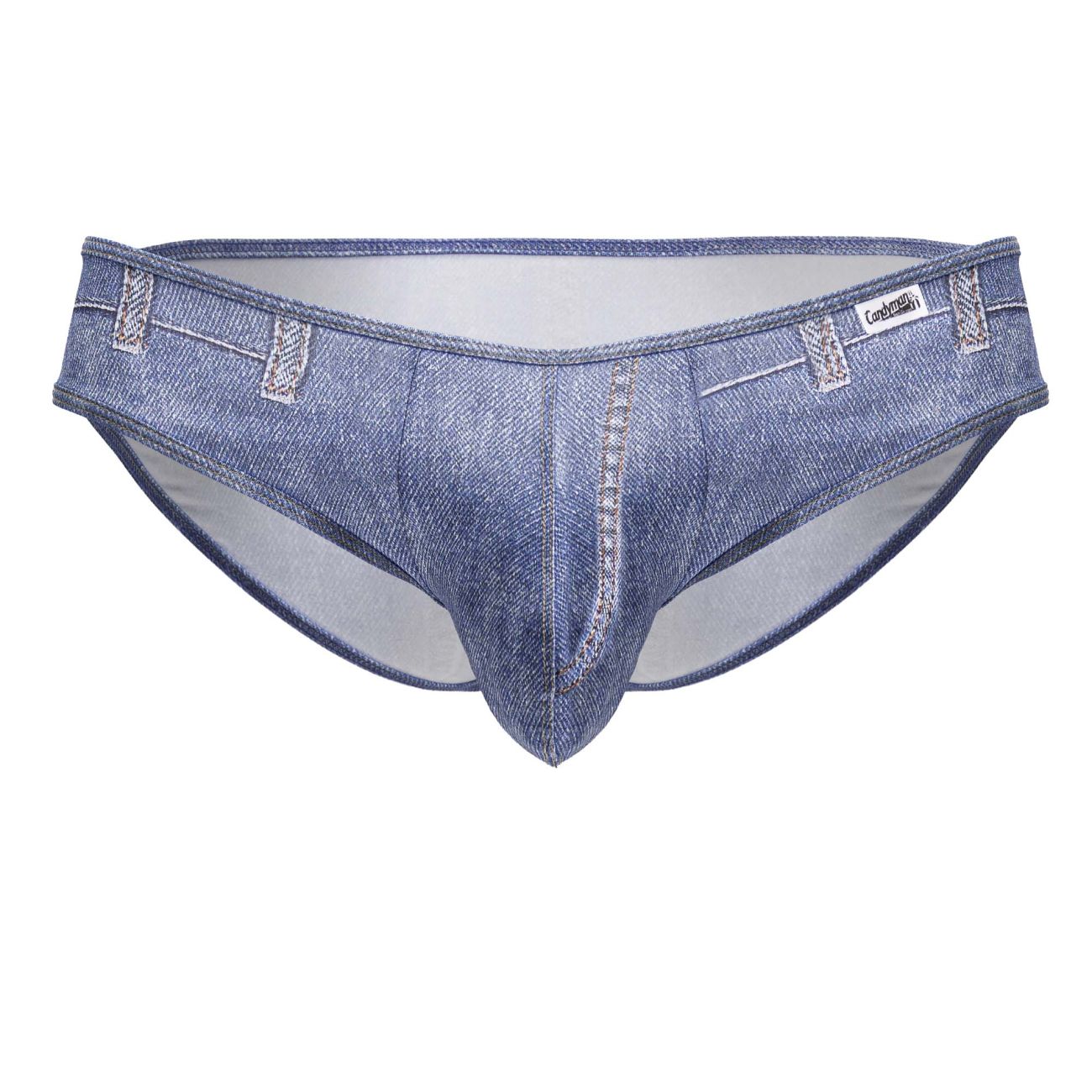 CandyMan Men's Underwear 99897 Cowboy Briefs Color Denim Blue