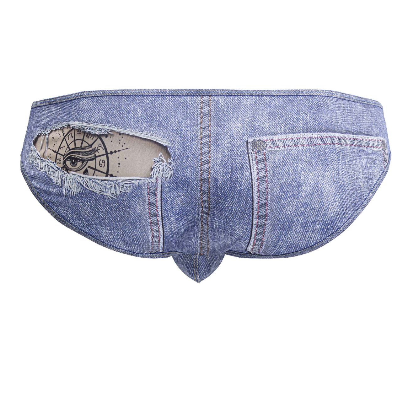 CandyMan Men's Underwear 99897 Cowboy Briefs Color Denim Blue