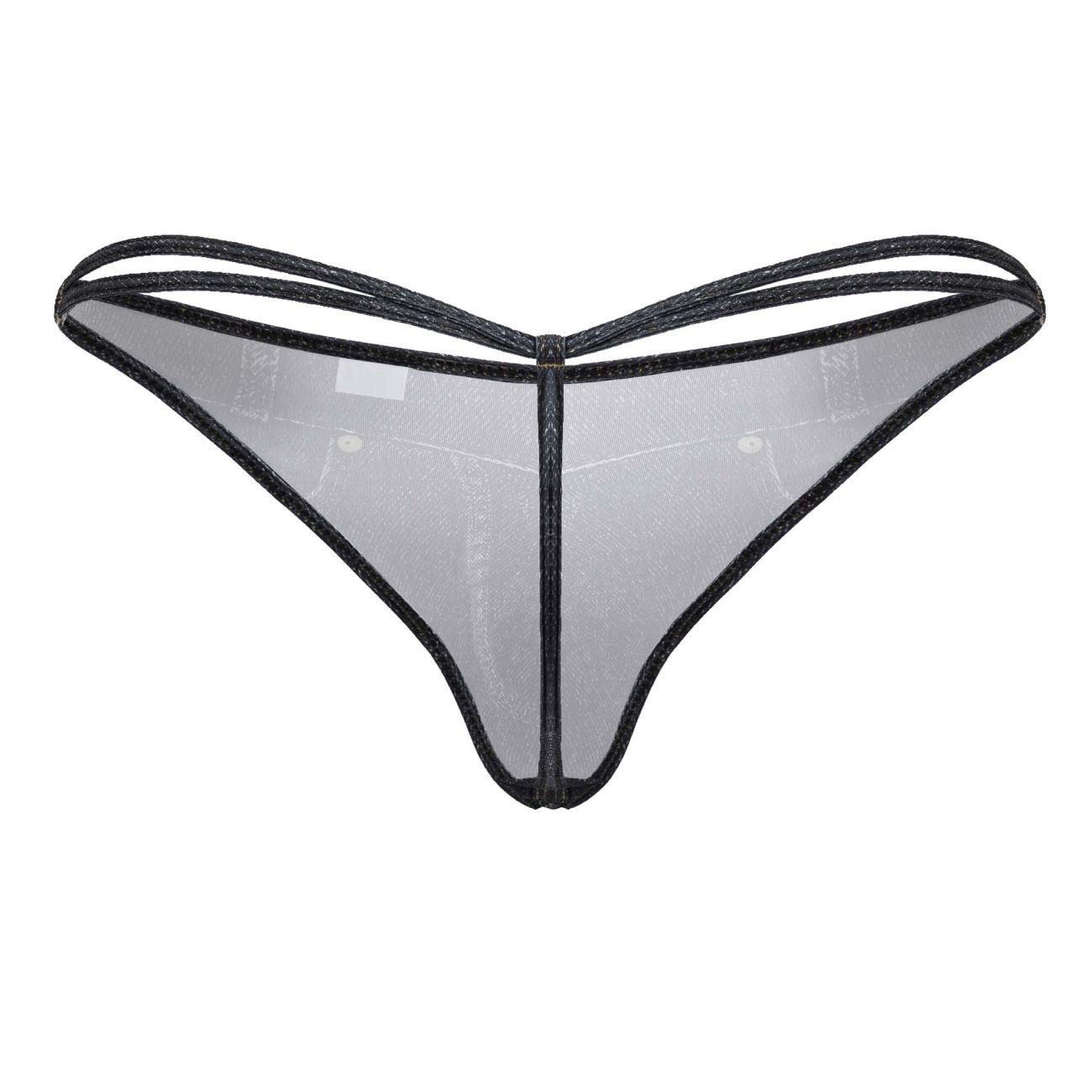 CandyMan Men's Underwear 99899 Cowboy Thongs Color Denim Black