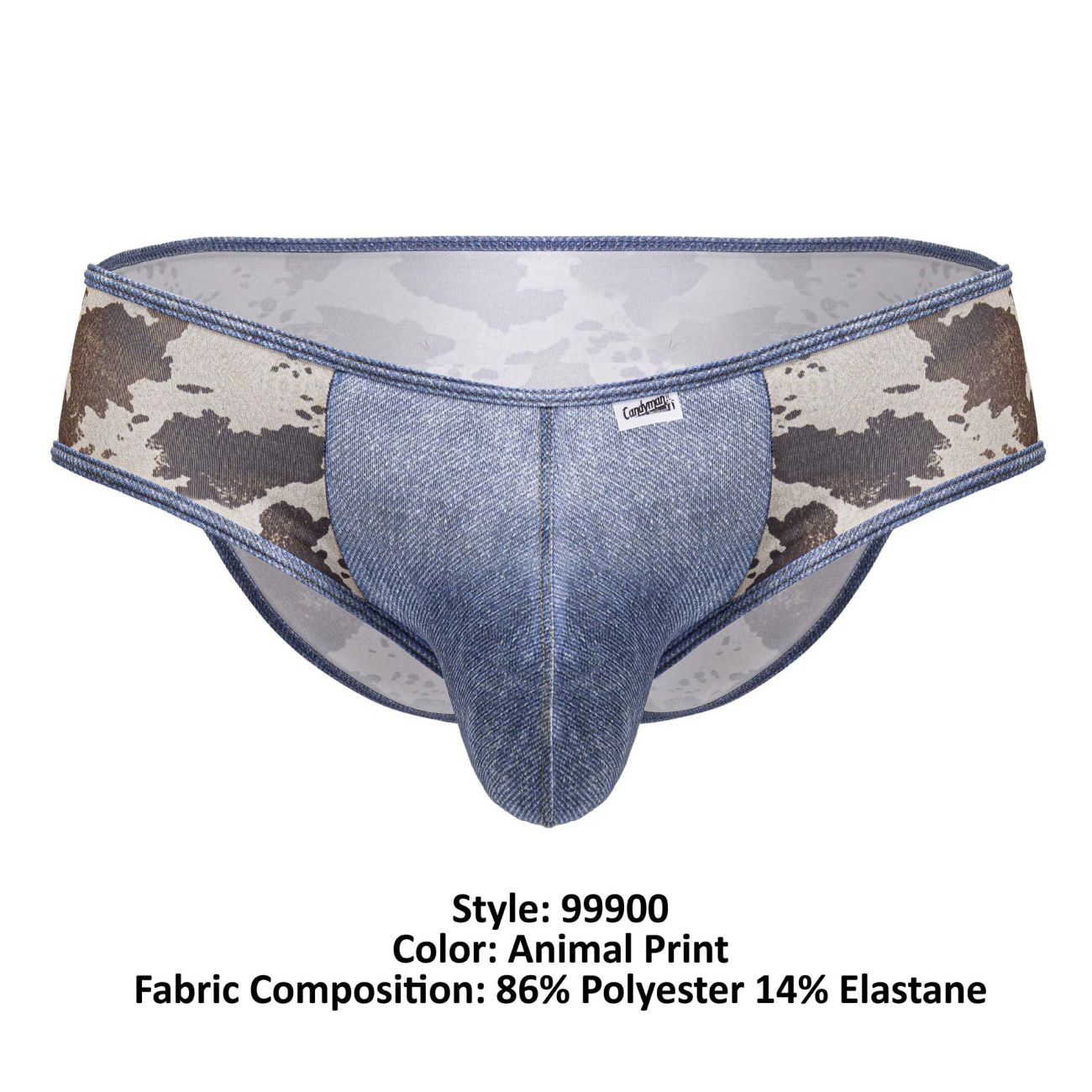 CandyMan Men's Underwear 99900 Cowboy Briefs Color Animal Print