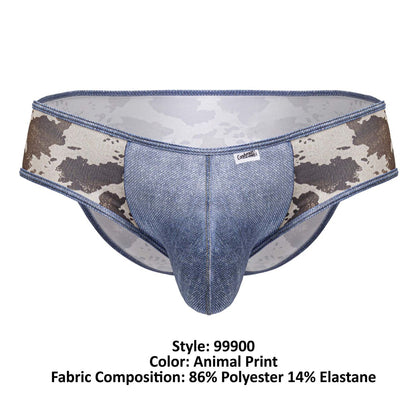 CandyMan Men's Underwear 99900 Cowboy Briefs Color Animal Print