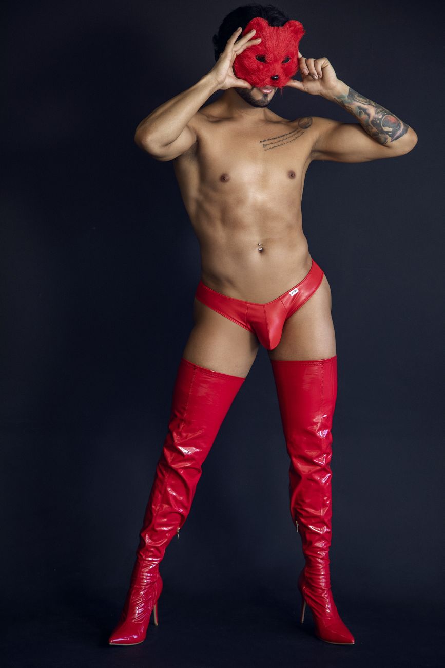 CandyMan 99908 Men's Underwear Heart Briefs Color Red