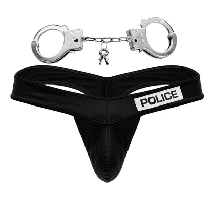 Police Black Thong - view 5