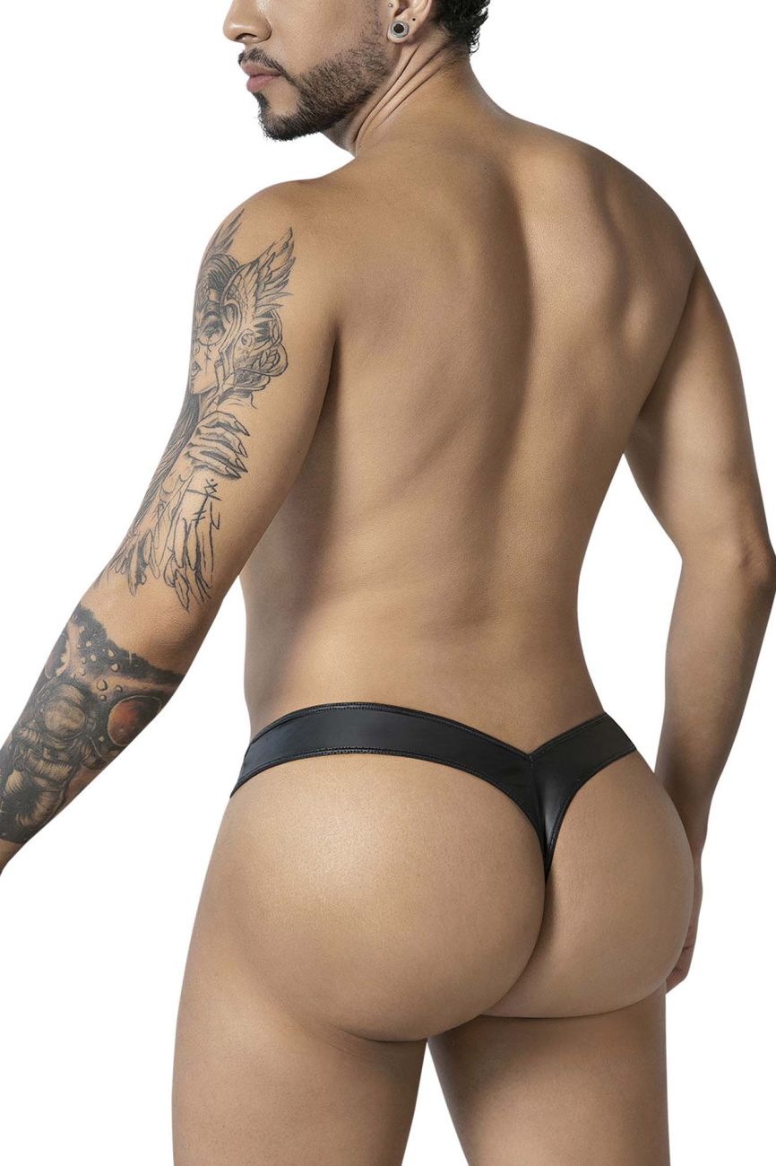 CandyMan Men's Underwear 99912 Police Thongs Color Black