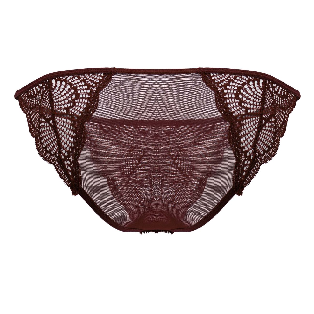 CandyMan Men's Underwear 99914 Lace Briefs Color Burgundy