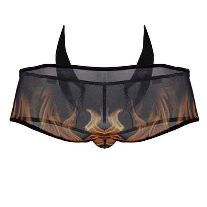 CandyMan Men's Underwear 99917 Wicked Trunks Color Black