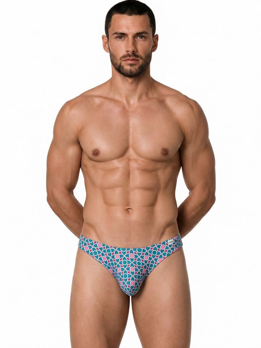 Bikini Printed Blue Brief - view 2