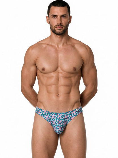 Bikini Printed Blue Brief - view 2