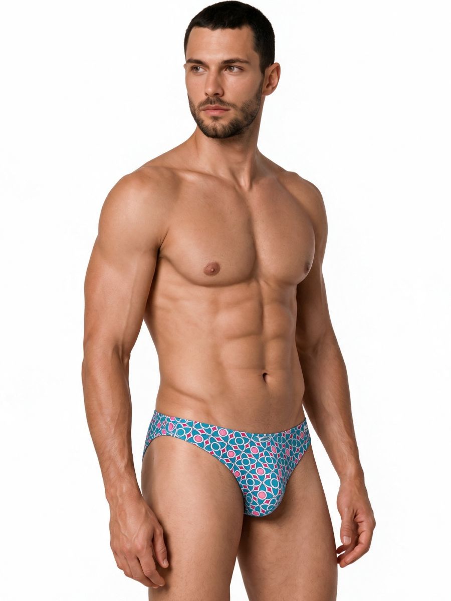Bikini Printed Blue Brief - view 4