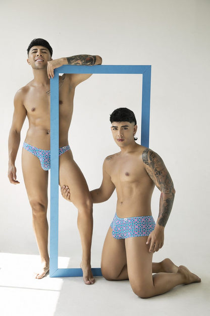 Bikini Printed Blue Brief - view 11