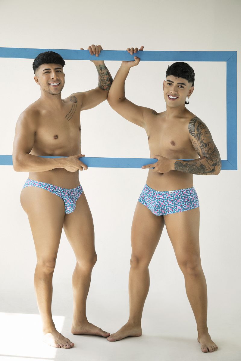 Bikini Printed Blue Brief - view 12