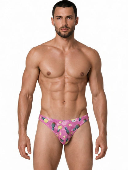 Printed Pink Briefs Bikini - view 2