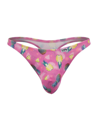 CandyMan 99924 Men's Underwear Printed Thong Color Printed Pink