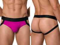 Supportive Strappy Magenta Jockstrap - view 1