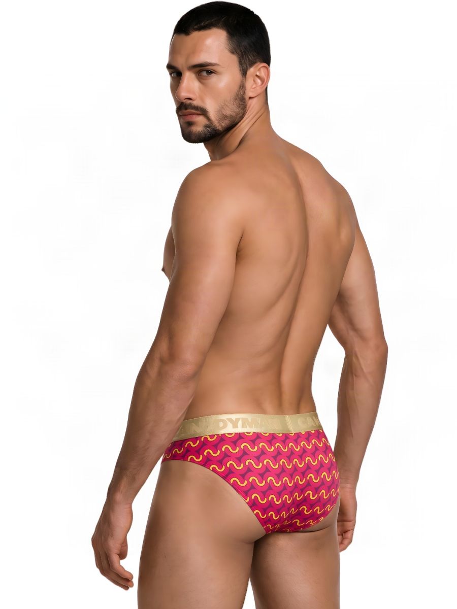 CandyMan 99926 Men's Underwear Printed Briefs Color Printed Pink