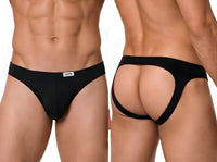 Sleek Modern Black Jockstrap - view 1