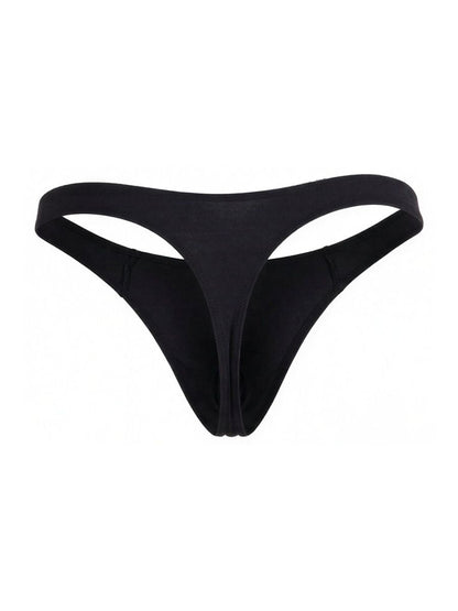 Sleek Low Rise Black Thong - view 6