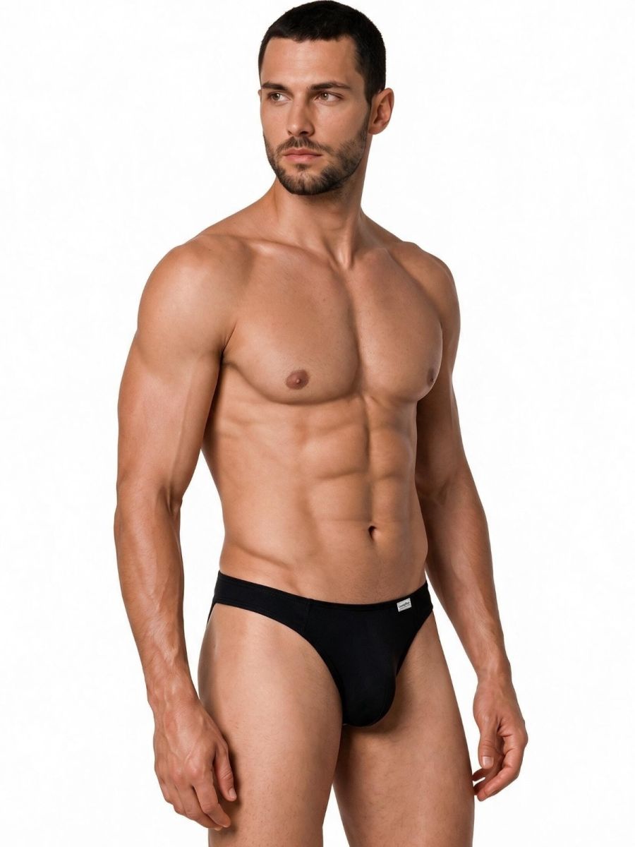 Sleek Low Rise Black Thong - view 4