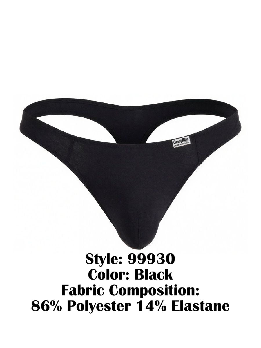 Sleek Low Rise Black Thong - view 8