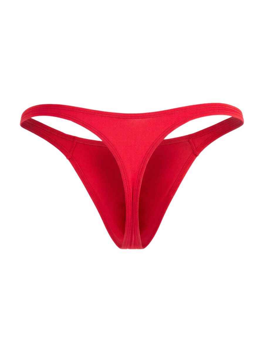 CandyMan 99930 Men's Underwear Sleek Low Rise Thong Color Red