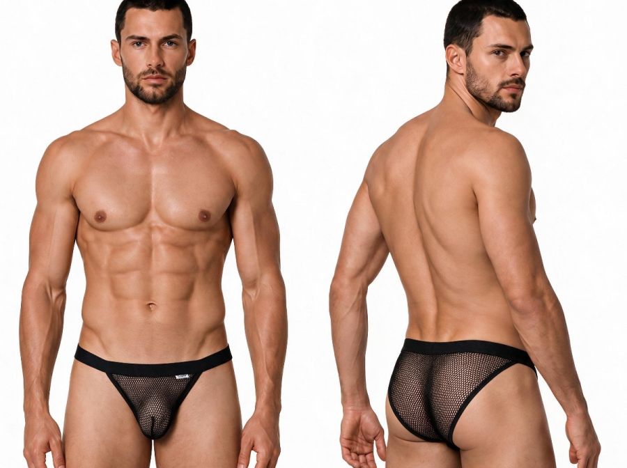 Seductive Mesh Black Bikini - view 1