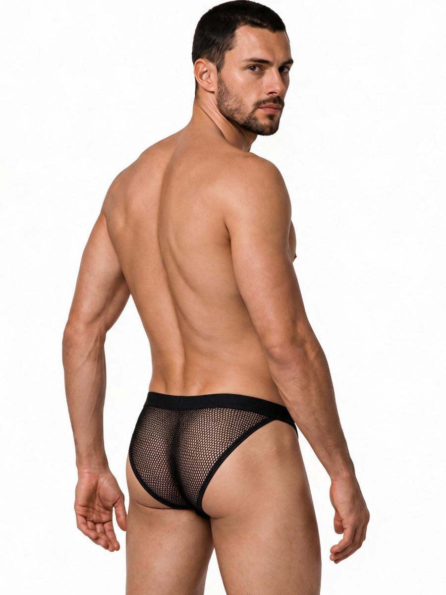 Seductive Mesh Black Bikini - view 3