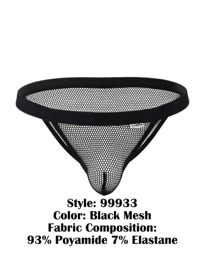 Seductive Mesh Black Bikini - view 8