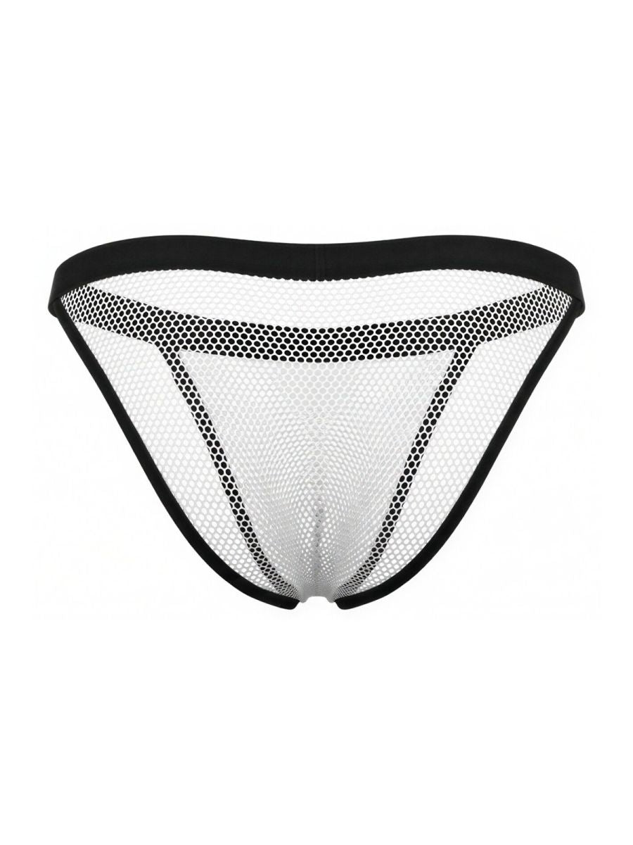Seductive Mesh White Bikini - view 6