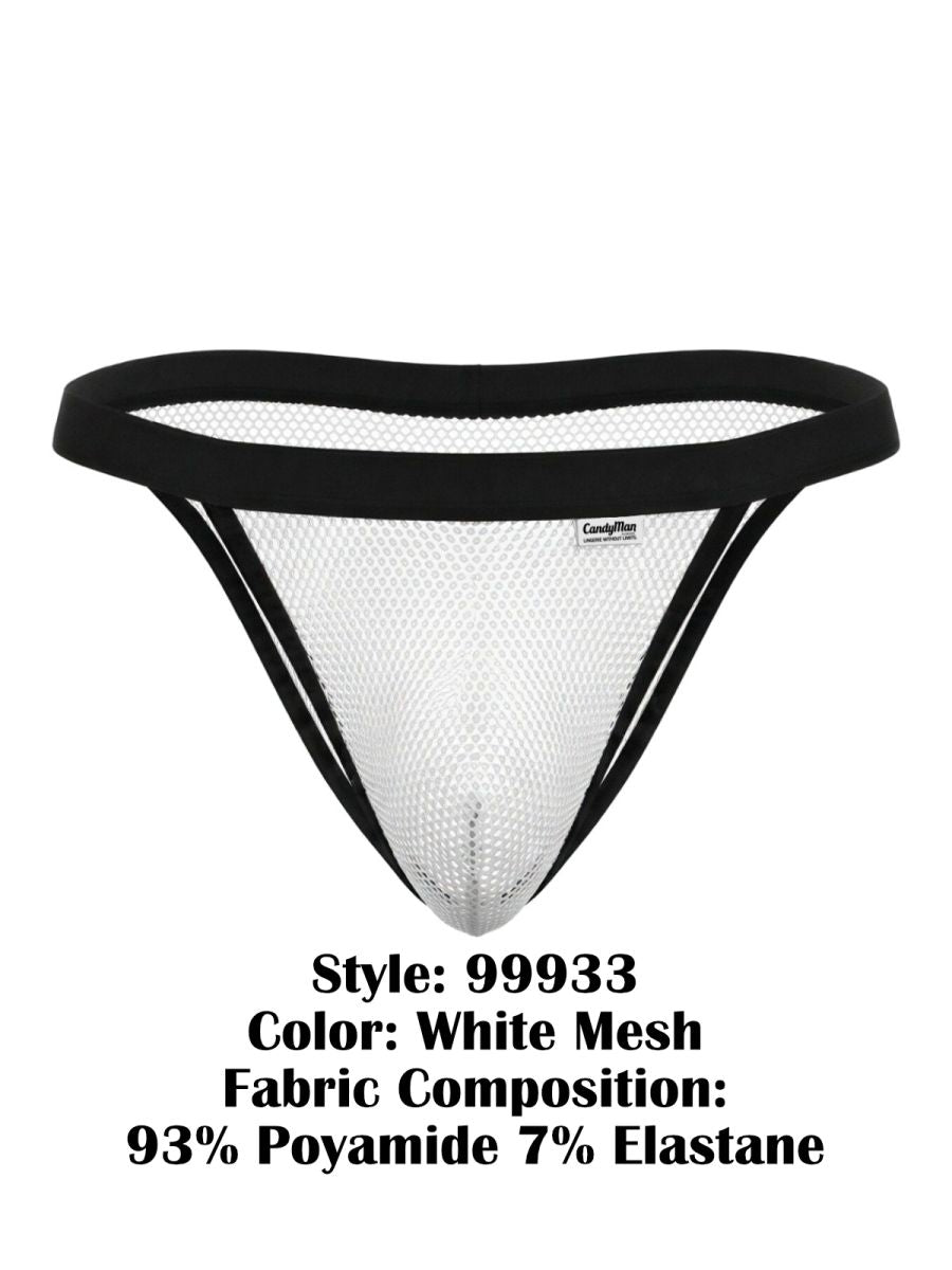 Seductive Mesh White Bikini - view 8