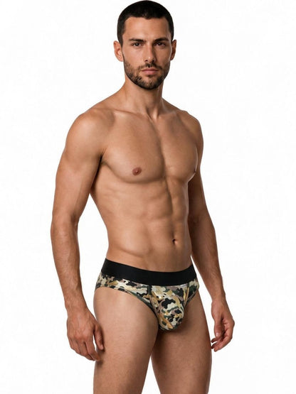Contoured Support Low Rise Camo Brief - view 4